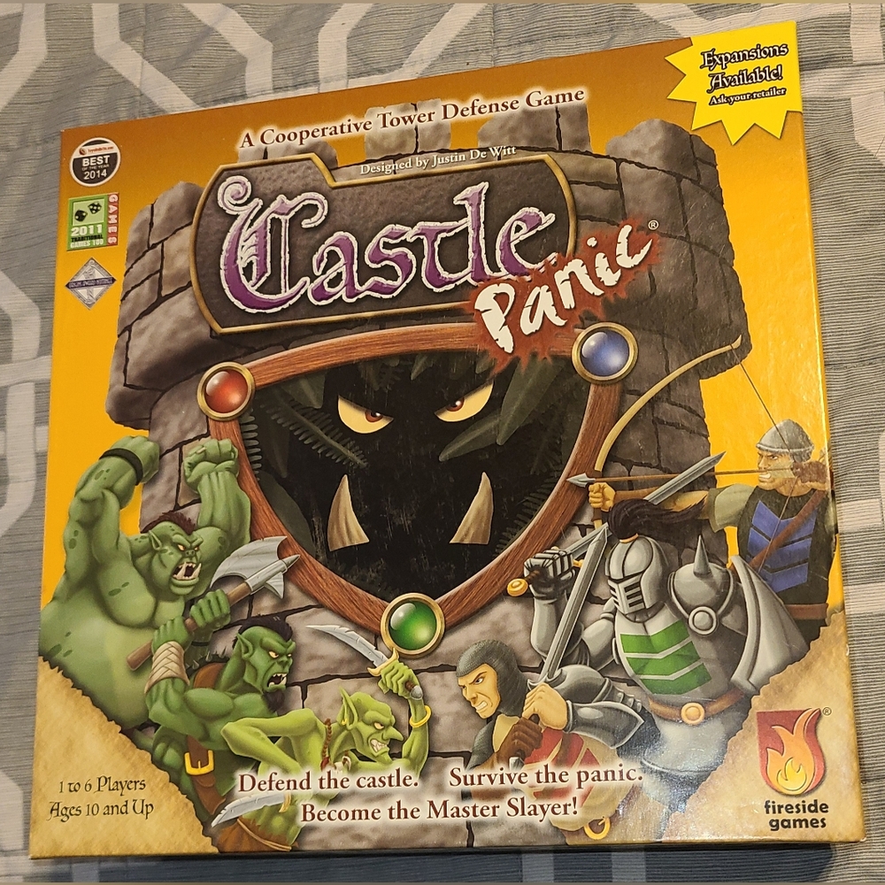 Castle Panic Game with three expansion packs. All  Complete.